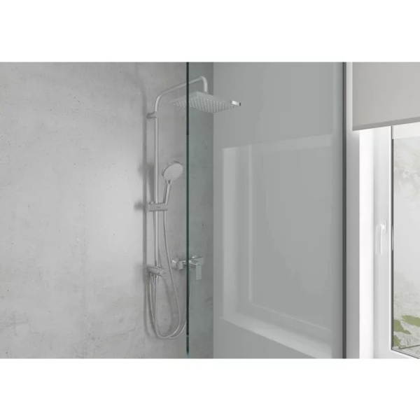 Coloana de dus Hansgrohe Vernis Shape 230 cu 2 functii fara baterie - Img 2
