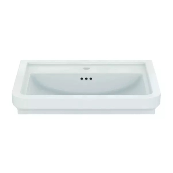 Lavoar pe mobilier Ideal Standard Atelier Calla alb lucios 67 cm cu orificiu baterie si preaplin - Img 4
