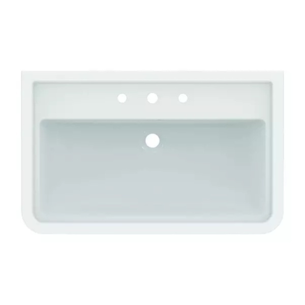 Lavoar pe mobilier Ideal Standard Atelier Calla alb lucios 87 cm cu 3 orificii baterie - Img 5