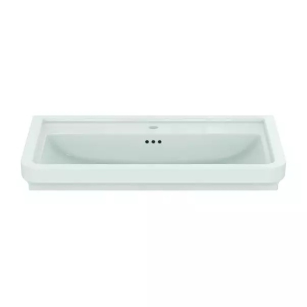 Lavoar pe mobilier Ideal Standard Atelier Calla alb lucios 87 cm cu orificiu baterie si preaplin - Img 4