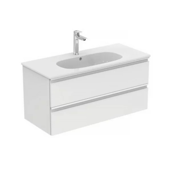 Lavoar pe mobilier Ideal Standard Tesi 102 cm alb - Img 3