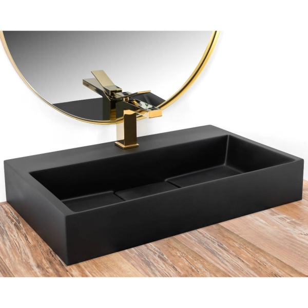 Lavoar REA Goya 60 Black Mat, 60x37cm, compozit - Img 5