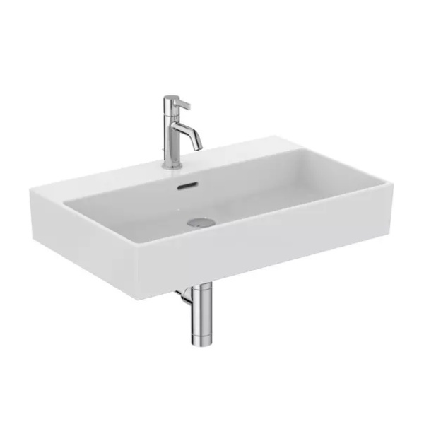 Lavoar suspendat Ideal Standard Atelier Extra alb lucios cu orificiu baterie si preaplin 70 cm - Img 2