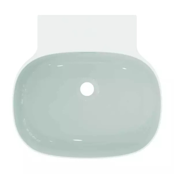 Lavoar suspendat Ideal Standard Atelier Linda-X 50 cm alb lucios cu orificiu preaplin - Img 4