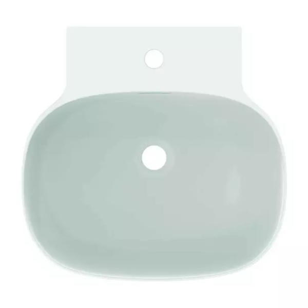 Lavoar suspendat Ideal Standard Atelier Linda-X 50 cm alb mat cu orificiu baterie si preaplin - Img 4