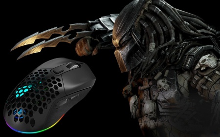 Mouse Wireless Profesional pentru Home &amp; Office ODISSEY LIFE®, 4800 Dpi, Reincarcabil, Iluminare RGB, Dual Mode BT 5.1 si wireless, Dual magnetic cover, - Img 8