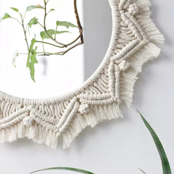 Oglinda perete Boho 50CM 322047 - Img 5