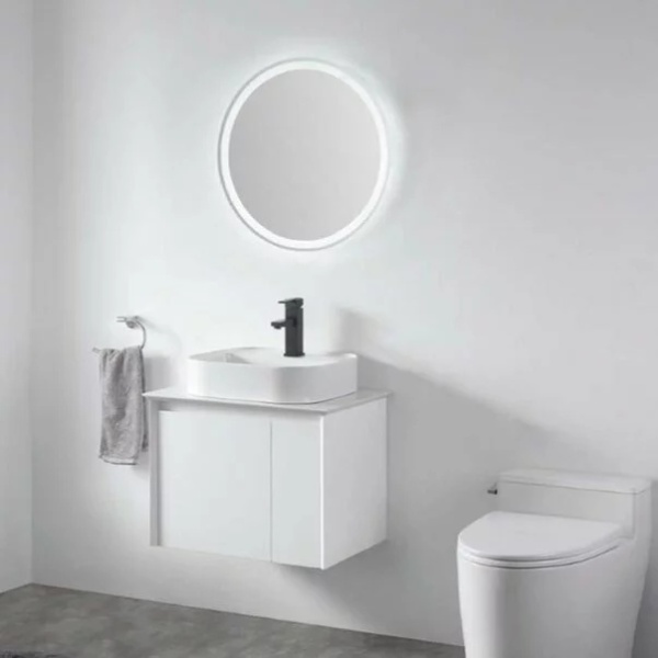 Oglinda rotunda Fluminia Cleo cu led si touch senzitiv - Img 3