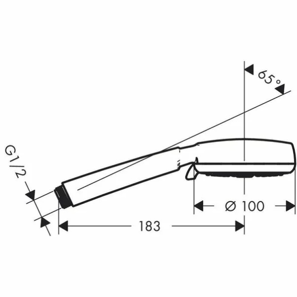 Para de dus Hansgrohe Crometta 100 Vario crom - alb - Img 2