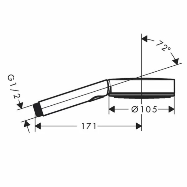 Para de dus Hansgrohe Pulsify Select 105 Relaxation crom 3 functii - Img 2