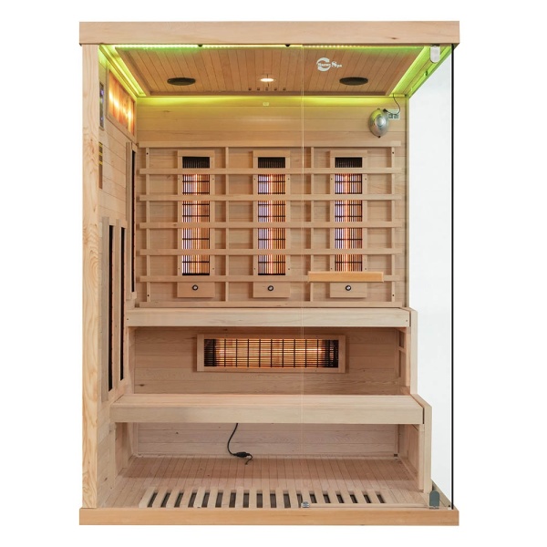 Sauna uscata cu infrarosu si terapie cromatica pentru 3 persoane EP3RS stanga 150 x 140 cm - Img 4