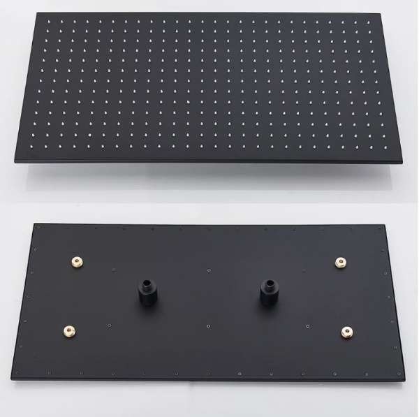 Set baterie PRO11 cu termostat, doua functii, incastrata in perete,para patrata tip ploaie, 80X40cm - Img 3