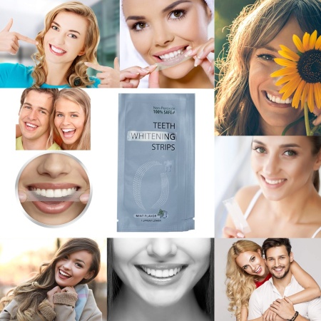 Set Benzi pentru albirea dintilor, Fara peroxid, NeoSimply, 14 plicuri, 28 strips 65 g - Img 6