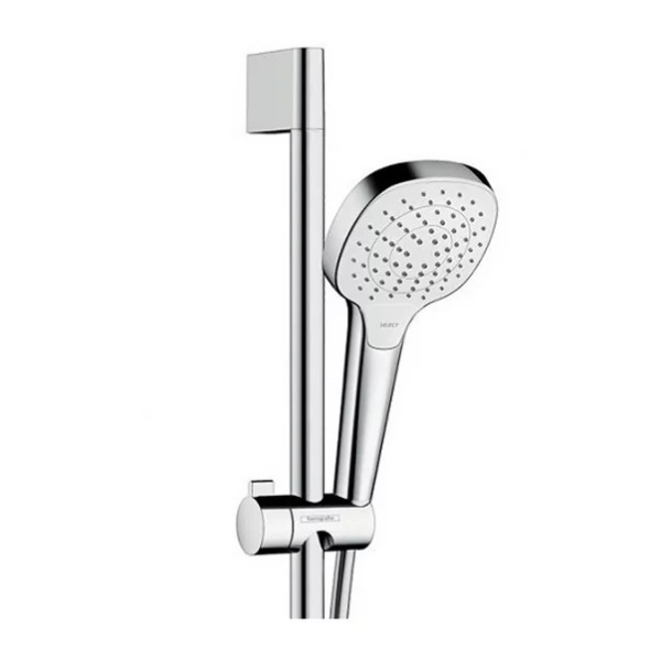 Set de dus Hansgrohe Croma Select E Vario 110 cu bara 65 cm crom - alb - Img 2