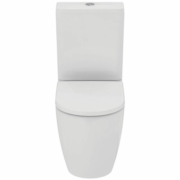 Set vas WC Ideal Standard Ellisse rimless BTW cu capac softclose alb si rezervor - Img 3