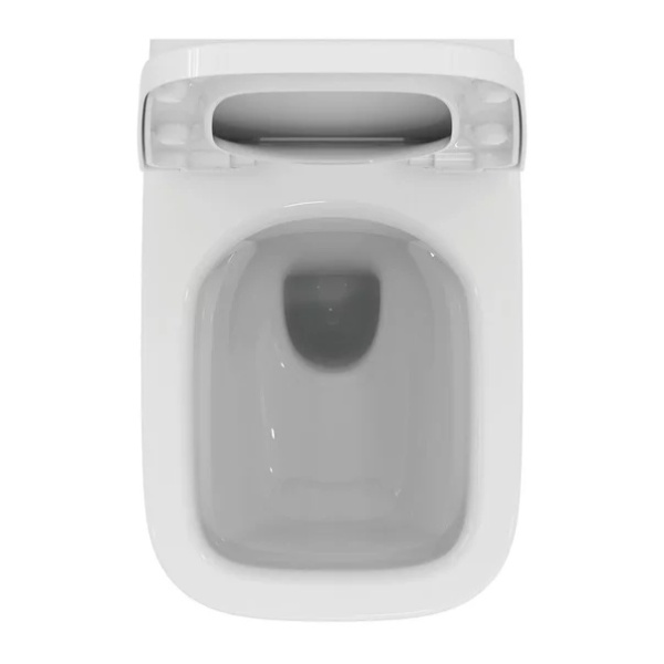 Set vas WC suspendat Ideal Standard I.life B cu capac slim softclose si set rezervor cu cadru incastrat si clapeta alba - Img 3