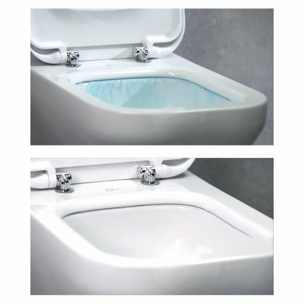 Set Vas Wc suspendat Ideal Standard Tesi Aquablade cu capac Slim softclose - Img 3