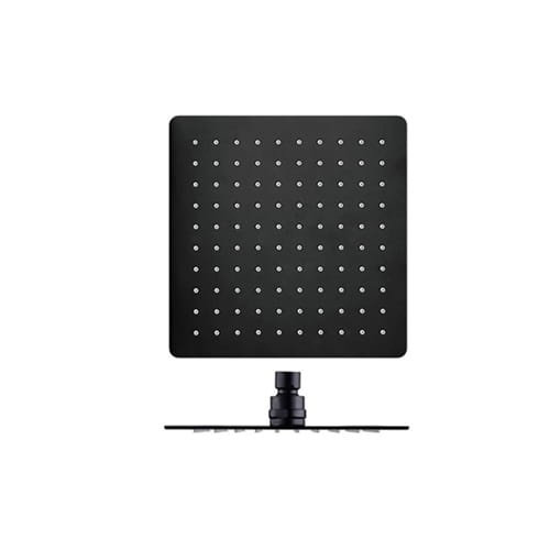 Sistem Complet De Dus PRO Black, Montaj Pe Perete, Para Patrata Tip Ploaie 20x20 Cm, 3 Functii De Curgere A Apei, Finisaj Negru Mat - Img 2