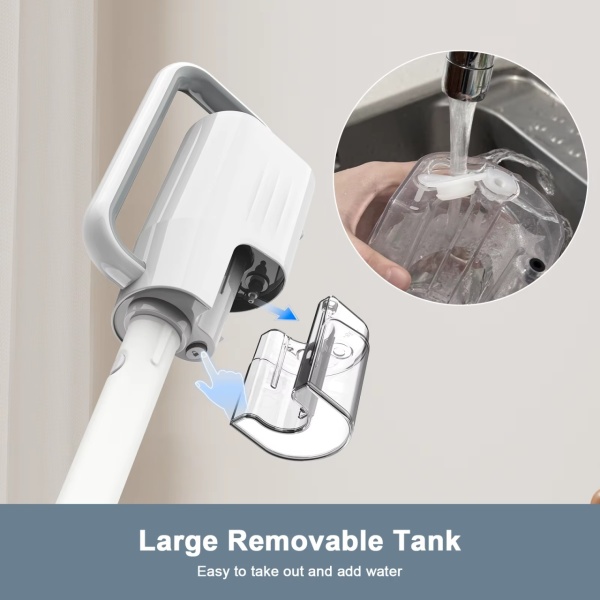 Aparat Curatat Aburi SeveShop® Teendow SC-05 1200W, Mop Cu Aburi Portabil 2 Bar, Incalzire Rapida 60s, Mop Electric Multifunctional 350ml, Abur 100-115°C, Curatare Fara Detergenti Pentru Gresie, Parchet, Covoare, Aparat Curatat Aburi Profesional - Img 4