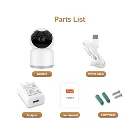 Baby Monitor SeveShop, Wireless, FullHD 1080p, Rotire 360°, Monitorizare Video / Audio Bebelusi, Vedere Nocturna Infrarosu, Senzor si Alarma Miscare, Auto Tracking, Sunet Bidirectional, Adaptor, Cablu USB, HigroTermometru inclus, Alb - Img 6