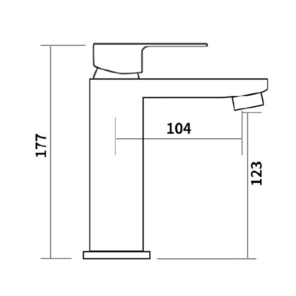 Baterie lavoar PRO QUADRO Crom Low, Montaj pe lavoar, inaltime 18cm, finisaj Crom - Img 5