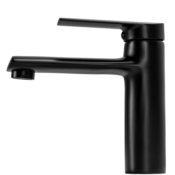 Baterie lavoar REA BUZZ Black Low, Inaltime 16 cm, culoarea Negru - Img 5