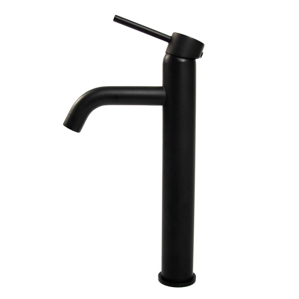 Baterie lavoar REA LUNGO BLack, Inaltime 28cm, finisaj Negru Mat - Img 6