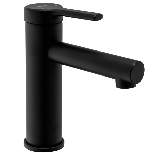 Baterie Lavoar REA PIXEL BLACK LOW, Montaj Pe Blat, Capat Fix, Monocomanda, Inaltime 16.5 Cm, Negru - Img 6