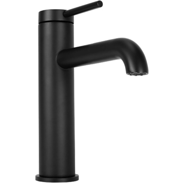 Baterie Lavoar REA SPOT BLACK LOW, Montaj Pe Blat, Capat Fix, Monocomanda, Inaltime 18 Cm, Negru - Img 7