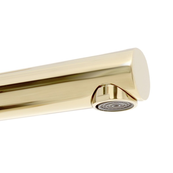 Baterie Lavoar REA TESS LIGHT GOLD, Montaj pe blat, Inaltime 32 cm, Finisaj Auriu - Img 2