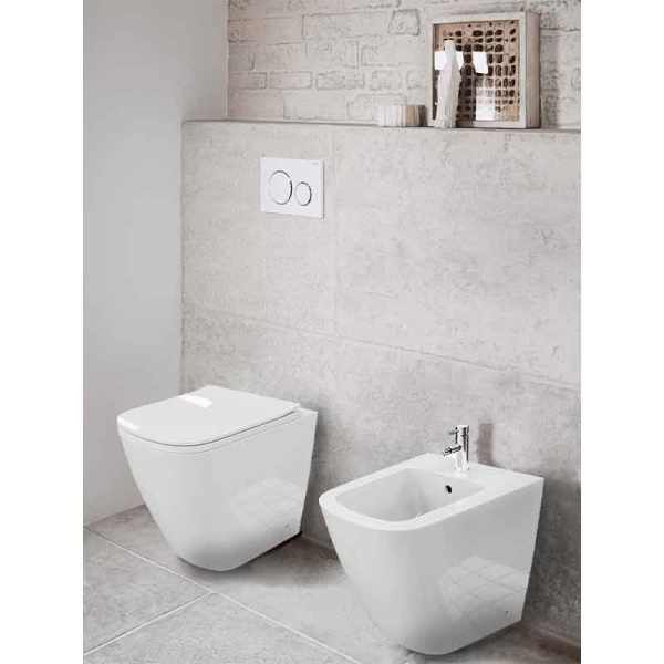 Bideu stativ cu fixare ascunsa Spectrum Tyber 35.5 x 51.5 cm alb - Img 3