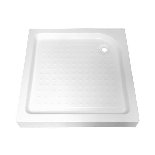 Cabina de dus BS13B patrata 90x90cm, Culoare Negru+Cadita de dus SXL02B, Culoare Alb - Img 4