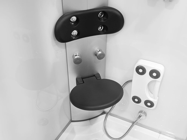 Cabina de dus cu hidromasaj MO-09914 cu sauna inclusa, Dispunere pe Stanga , 120X85 cm, Alb - Img 6