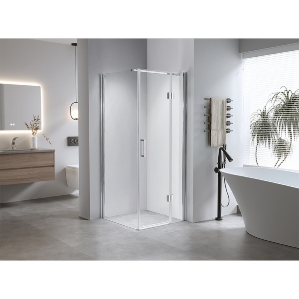 Cabina de dus din sticla profil aluminiu KZ1390B 90 x 90 cm - Img 4