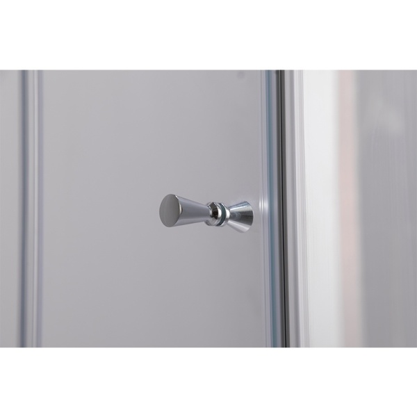 Cabina de dus din sticla securizata cu cadita de dus slim neagra KZ1180B/RIKO 90 x 90 cm - Img 6