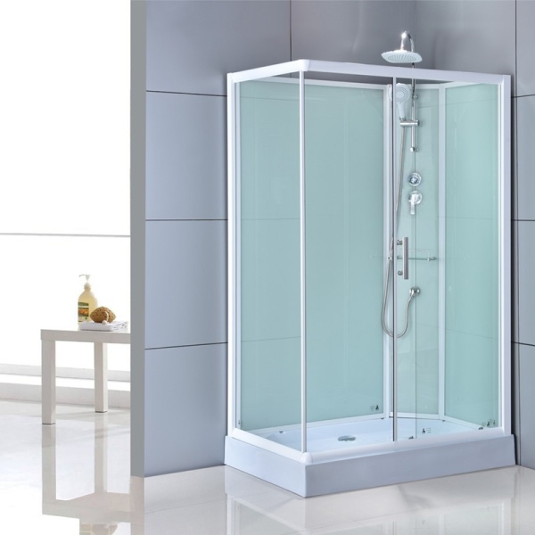 Cabina de dus dreptunghiulara WSH307R , Dimensiune 120x80 cm Cu cadita de dus inclusa, Varianta Dreapta - Img 2