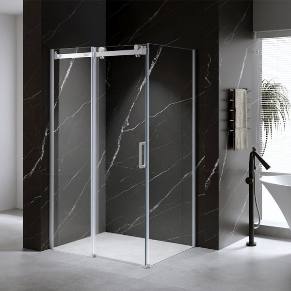 Cabina de dus KZ202A Dreptunghiulara 100x90cm, Design Modern, Culoare Alb - Img 4