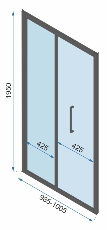 Cabina de dus Rapid Fold, De Colt, Dimensiune 90x90 cm ,Culoare Gold - Img 6