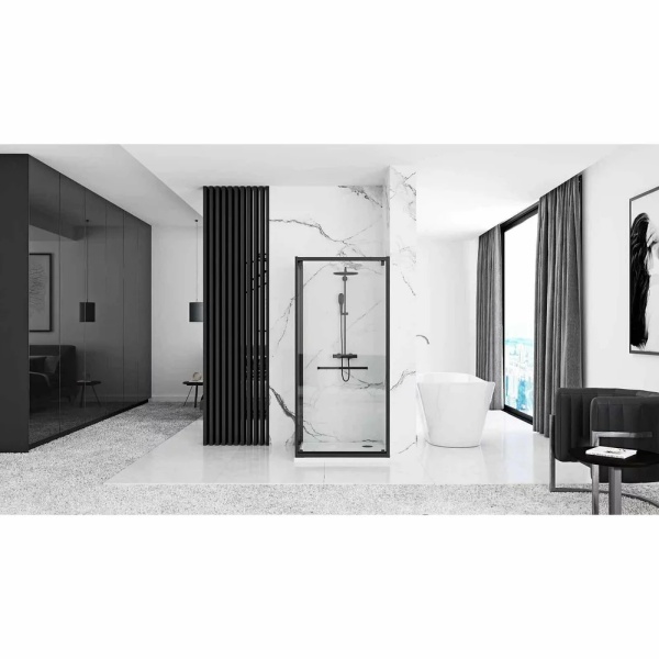 Cabina de dus Rea Space In Black 90x90 - Img 3