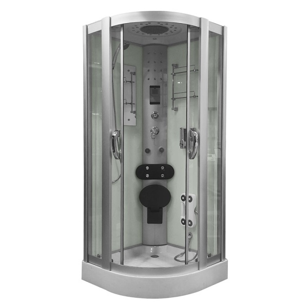 Cabina dus MO-09909A cu hidromasaj, culoare alb, dimensiune 90x90x220cm - Img 2