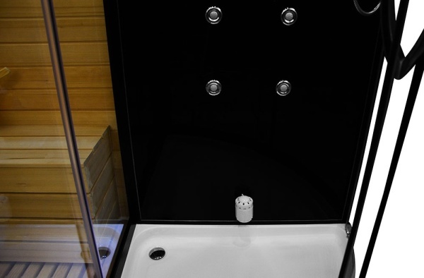 Cabina multifunctionala MO-1751B TRIO, Sauna uscata, Sauna cu aburi si cabina de dus, 180x110x223 cm, Varianta Stanga - Img 5