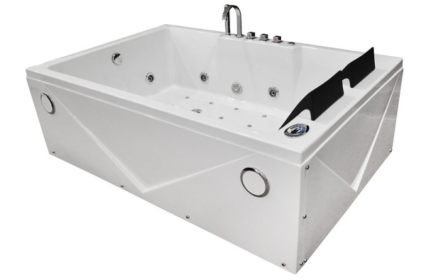 Cada de baie cu hidromasaj si Turbo Spa pentru 2 persoane 186 x 121 x 65 alba - Img 3