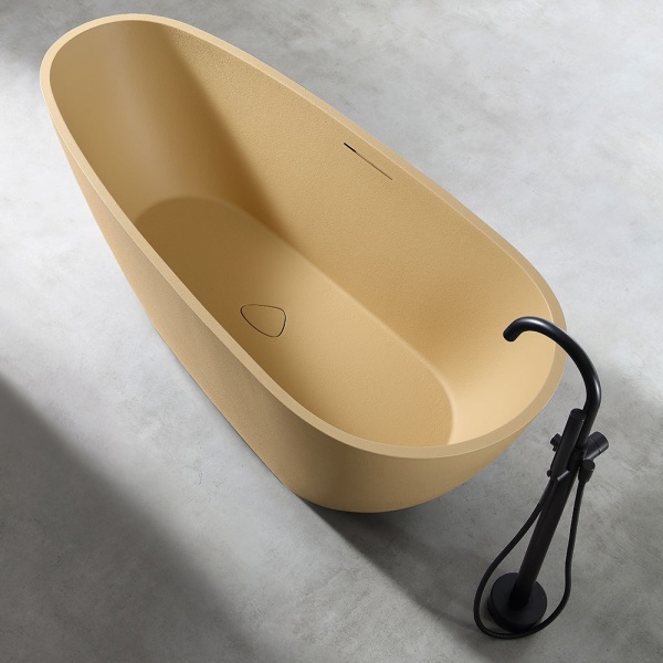 Cada De Baie De Sine Statatoare 170x75x60cm, Cu Strat Abraziv , Culoare Cappuccino - Img 3
