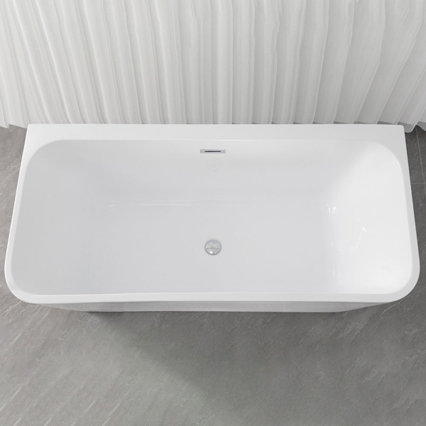 Cada De Baie , De Sine Statatoare , Design Modern 170x75x58cm, Culoare Alb - Img 2