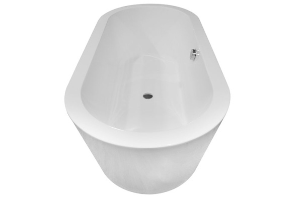 Cada de baie Freestanding , Dimensiune 170x80x60cm, Design Elegant, Culoare Alb - Img 4