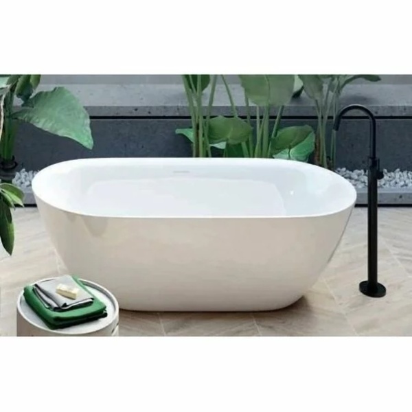 Cada Freestanding Hatria Tiberis 170 cm ovala cu instalatie scurgere - Img 6