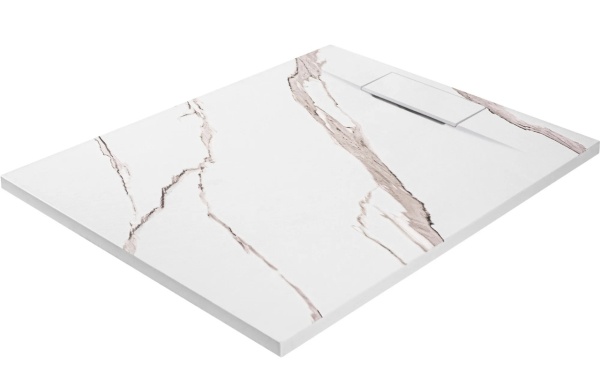 Cadita de dus 90x120 Bazalt CARRARA White - Img 3