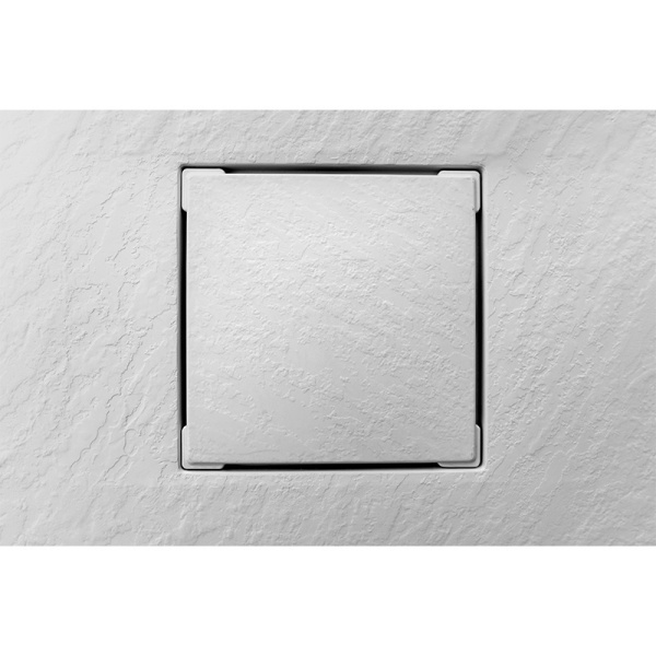 Cadita de dus Dreptunghiulara RIKO Slim, 150x80cm, Culoare Alb - Img 5