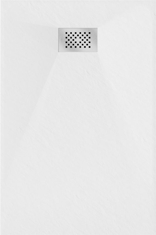 Cadita de dus Hugo 110x90 cm, alb??, SMC, cu capac inox ?? Model 42109011-X - Img 3
