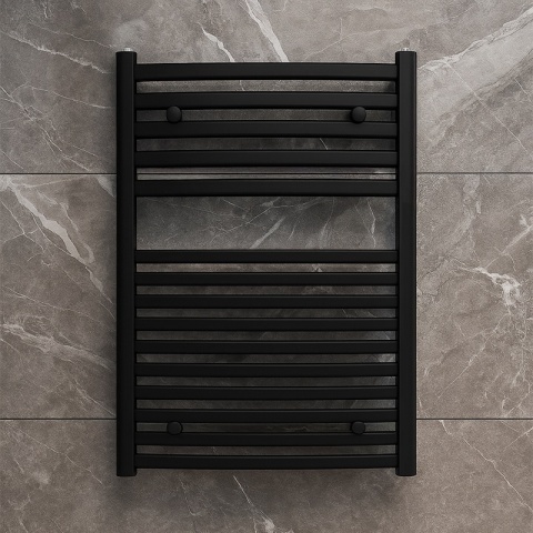 Calorifer vertical GAMA-BL-1 pentru baie 120x50, negru - Img 5